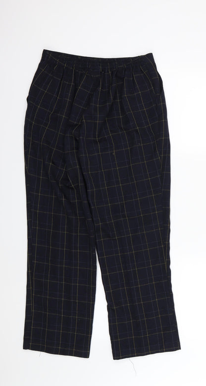 Damart Womens Blue Striped  Trousers  Size 12 L27 in