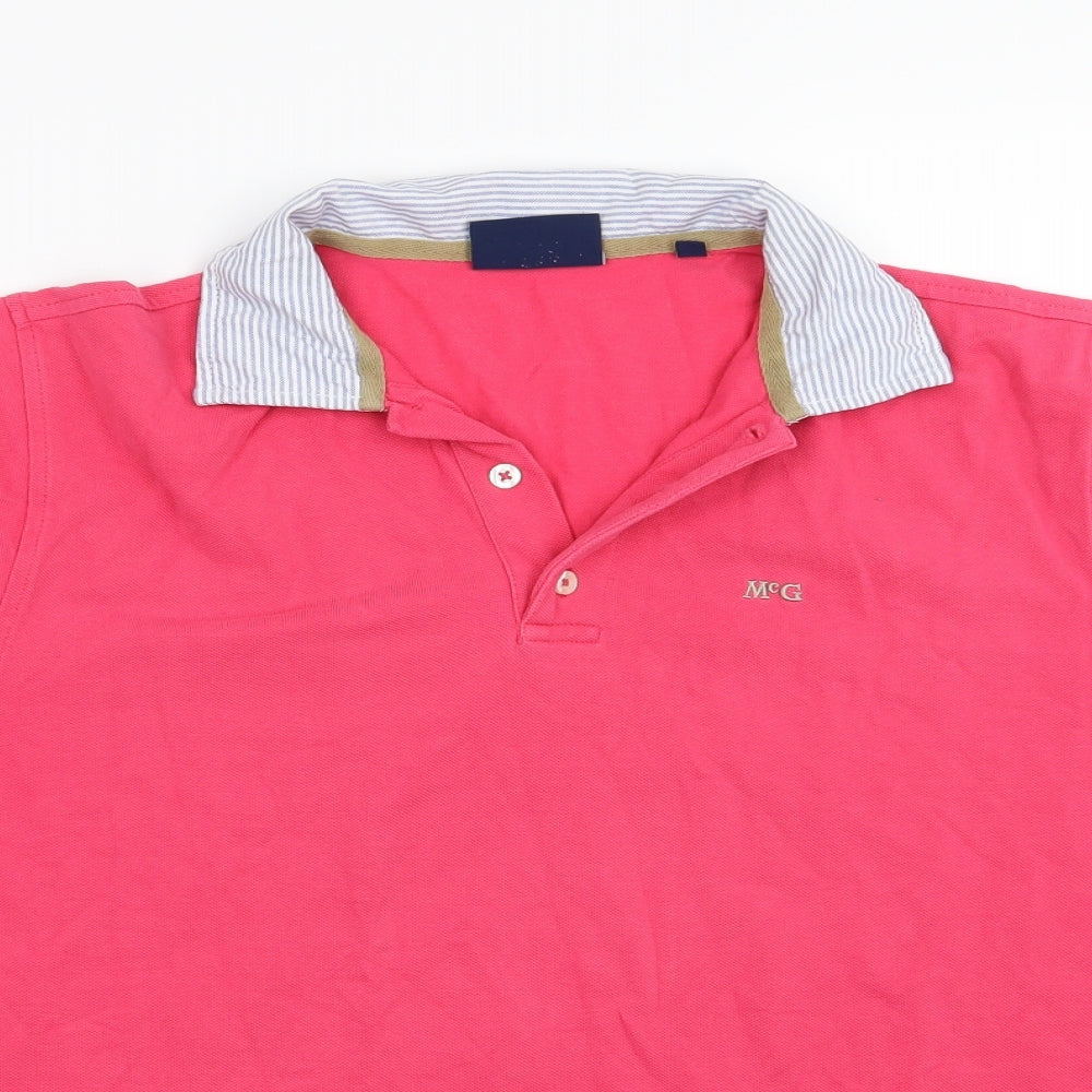 McGregor Mens Pink    Polo Size M