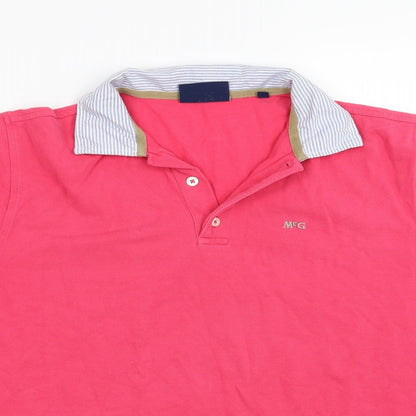 McGregor Mens Pink    Polo Size M