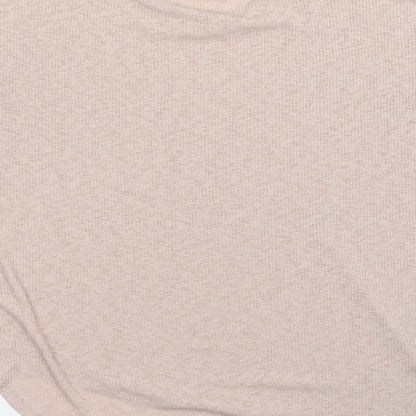 Zara Womens Pink  Knit Pullover Jumper Size S  - Asymmetric Hem
