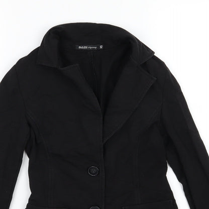 Close-up detail of Dani Group women’s black jacket, size XS