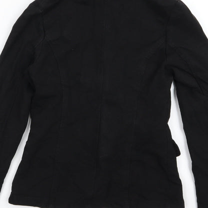Brand and care label for Dani Group women’s black jacket, size XS