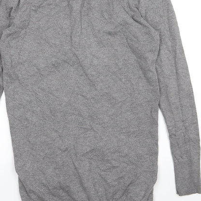 H&M Womens Grey  Knit Cardigan Jumper Size S