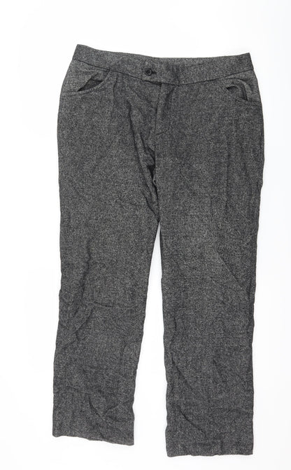 Womens UK Size 34 in Preworn Regular Fit  Grey Trousers