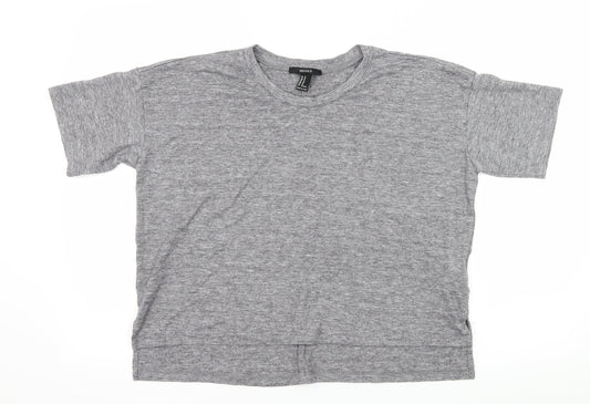 FOREVER 21 Womens Grey  Jersey Basic T-Shirt Size M