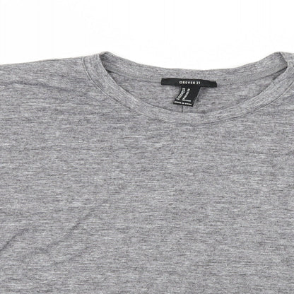 FOREVER 21 Womens Grey  Jersey Basic T-Shirt Size M