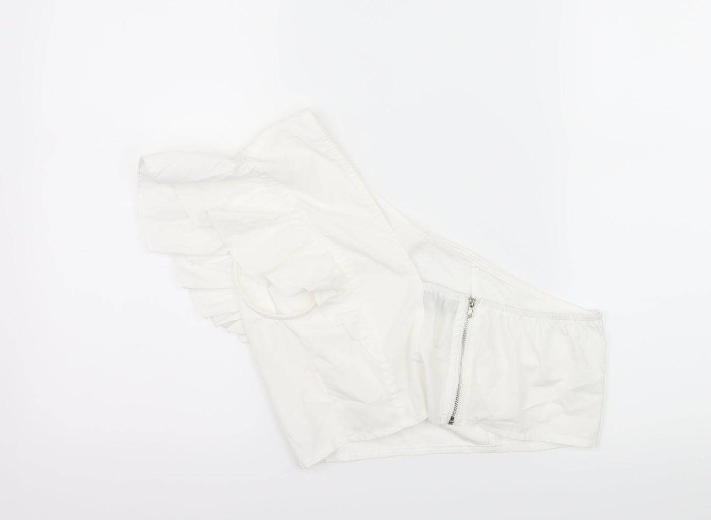 PRETTYLITTLETHING Womens White   Basic Blouse Size 10