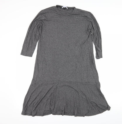 Bluebelle Womens Grey  Jersey T-Shirt Dress  Size 10