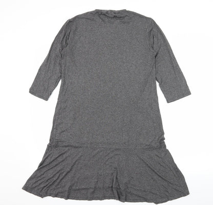 Bluebelle Womens Grey  Jersey T-Shirt Dress  Size 10