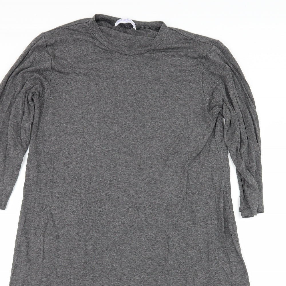Bluebelle Womens Grey  Jersey T-Shirt Dress  Size 10