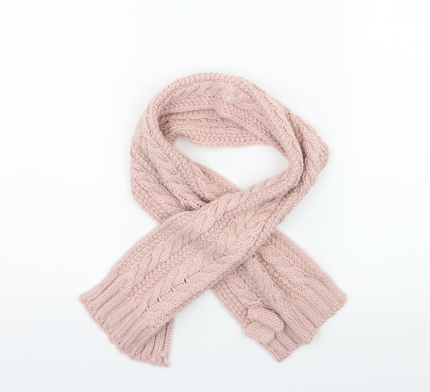 Matalan Girls Pink  Knit Scarf Scarves & Wraps One Size