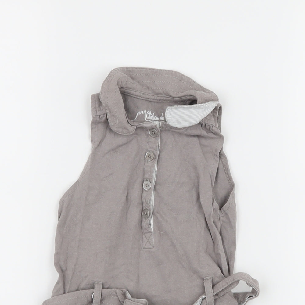 Chateau de Sable Girls Grey  Jersey T-Shirt Dress  Size 2 Years