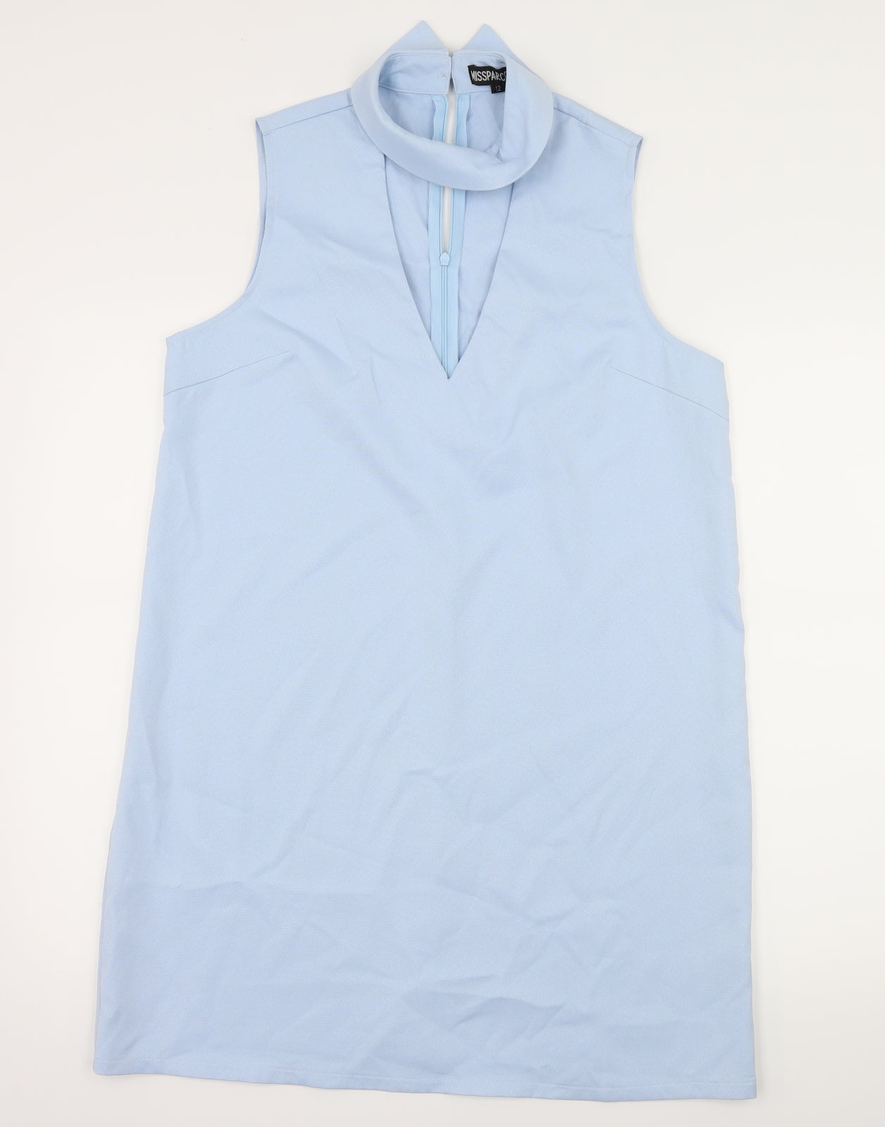 Miss Pap Womens Blue   A-Line  Size 12  - Cut Out Neckline