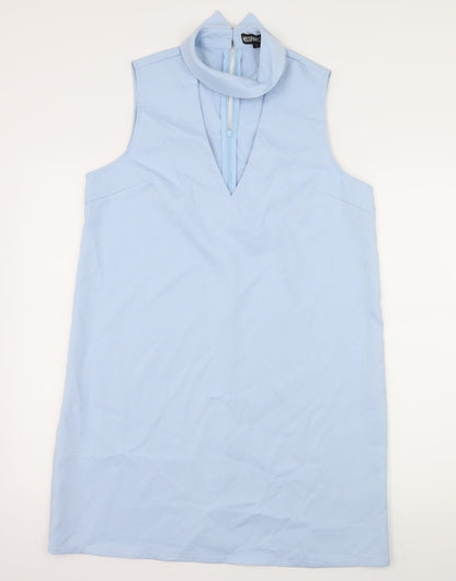 Miss Pap Womens Blue   A-Line  Size 12  - Cut Out Neckline