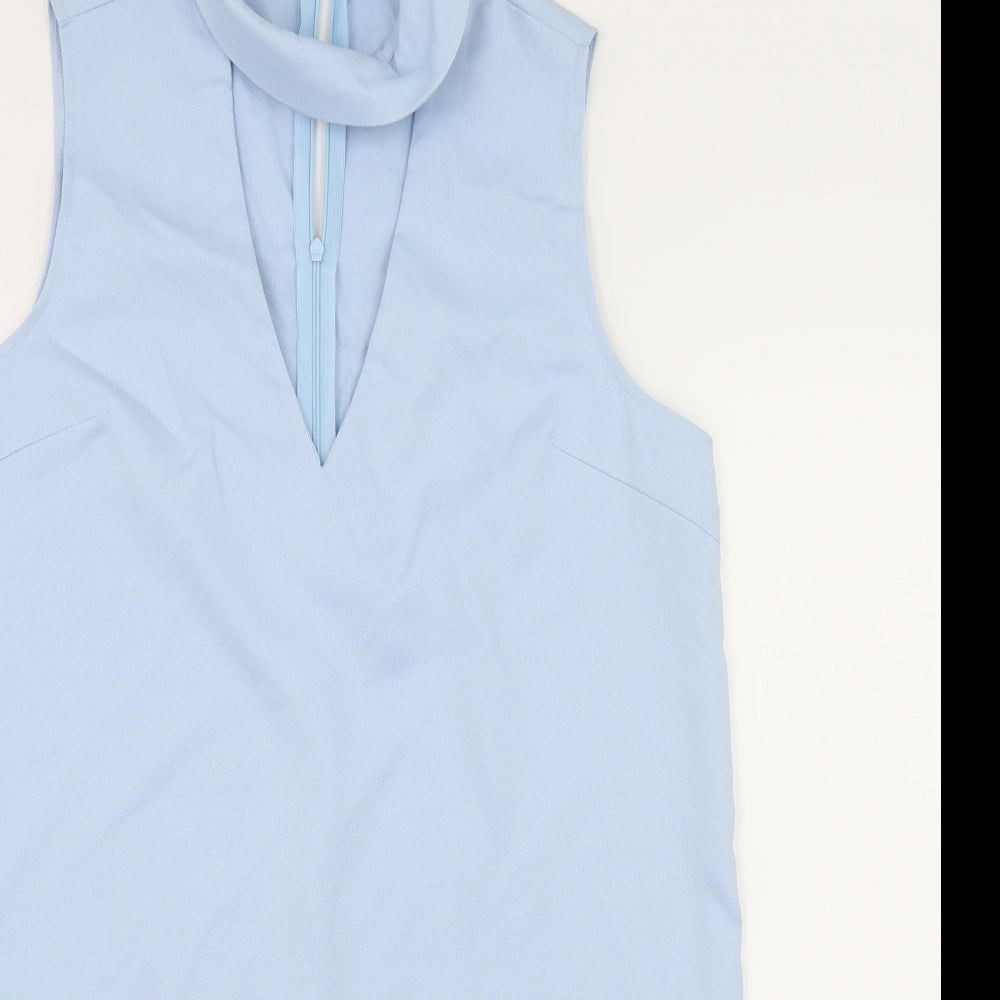 Miss Pap Womens Blue   A-Line  Size 12  - Cut Out Neckline