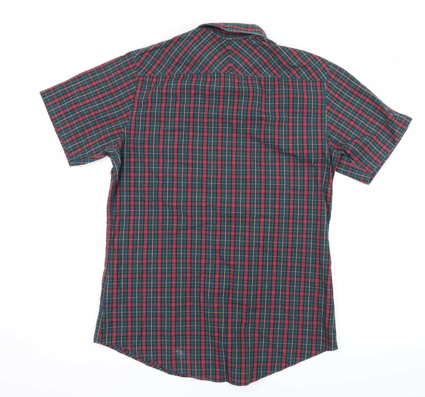 Mens UK Size M Topman Red  Button-Up Short Sleeve Casual Shirt