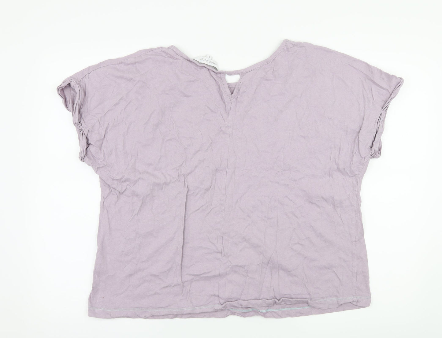 Womens UK Size L BHS Purple Basic T-Shirt