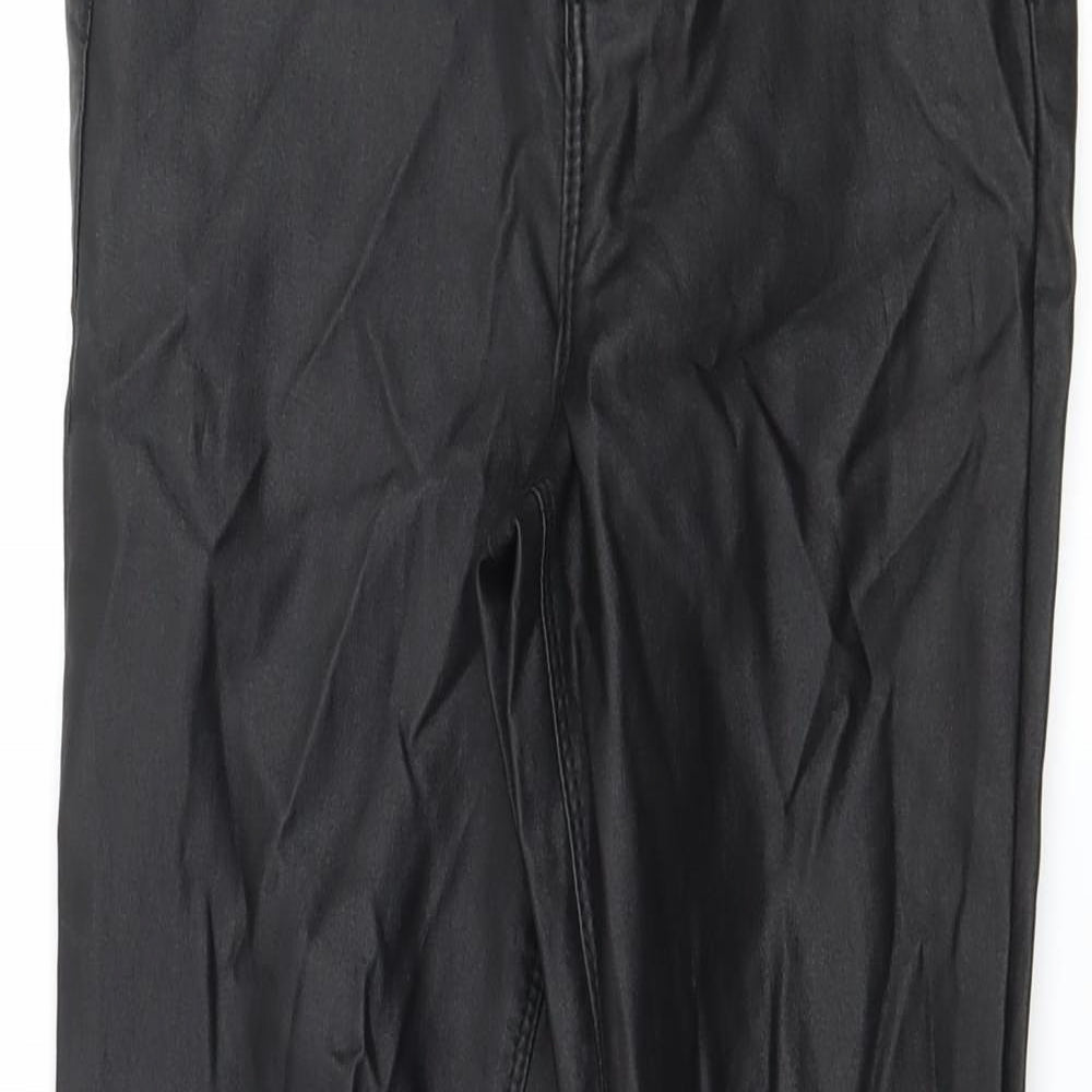 Denim & Co. Womens Black   Trousers  Size 8 L27 in