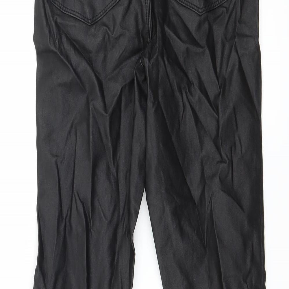 Denim & Co. Womens Black   Trousers  Size 8 L27 in