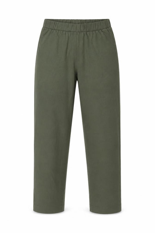 Womens UK Size 8 H&M Regular Fit Carpenter Green Trousers