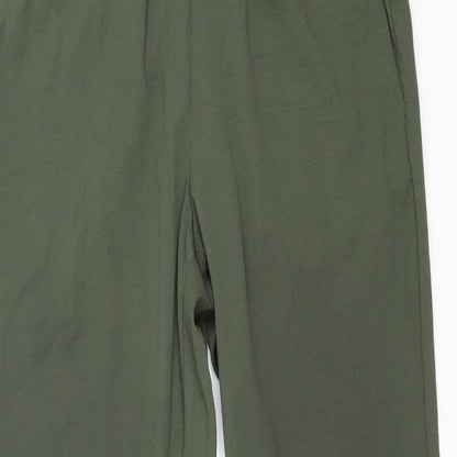 Womens UK Size 8 H&M Regular Fit Carpenter Green Trousers