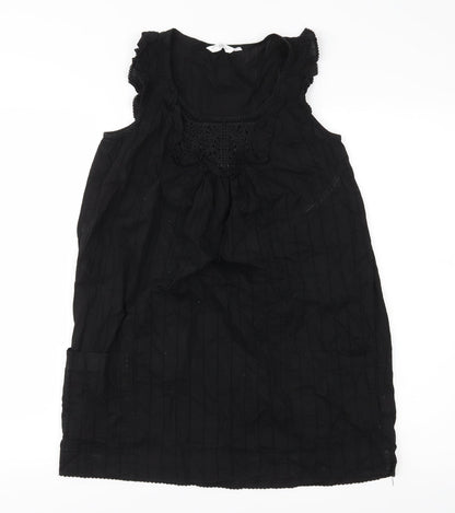 Womens UK Size 8 New Look Black Basic Blouse