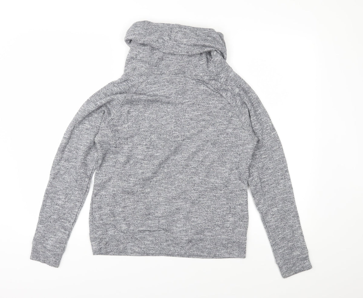 Back view of New Look women’s grey jersey pullover sweatshirt, size S