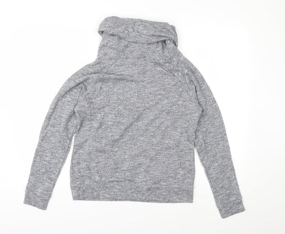 Back view of New Look women’s grey jersey pullover sweatshirt, size S
