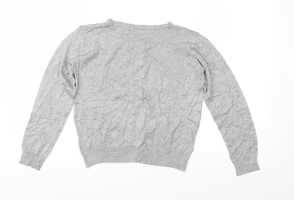 Atmosphere Womens Grey  Knit Cardigan Jumper Size 12