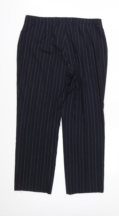 Toni Dress Womens Blue Striped  Trousers  Size 20 in L29 in