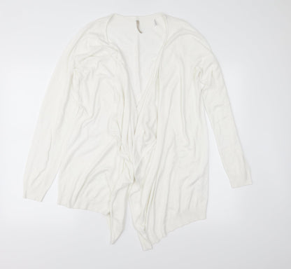 Anthology Womens White  Knit Cardigan Jumper Size 12