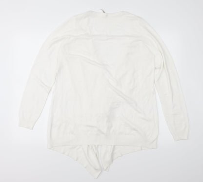 Anthology Womens White  Knit Cardigan Jumper Size 12