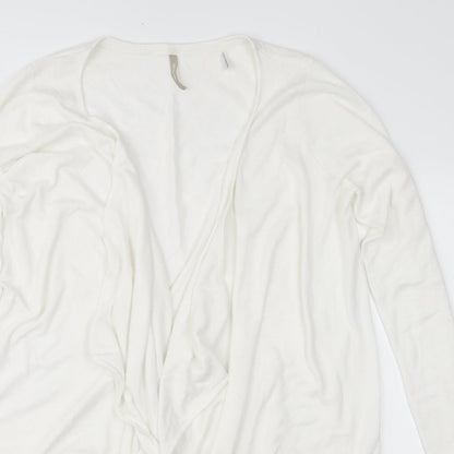 Anthology Womens White  Knit Cardigan Jumper Size 12