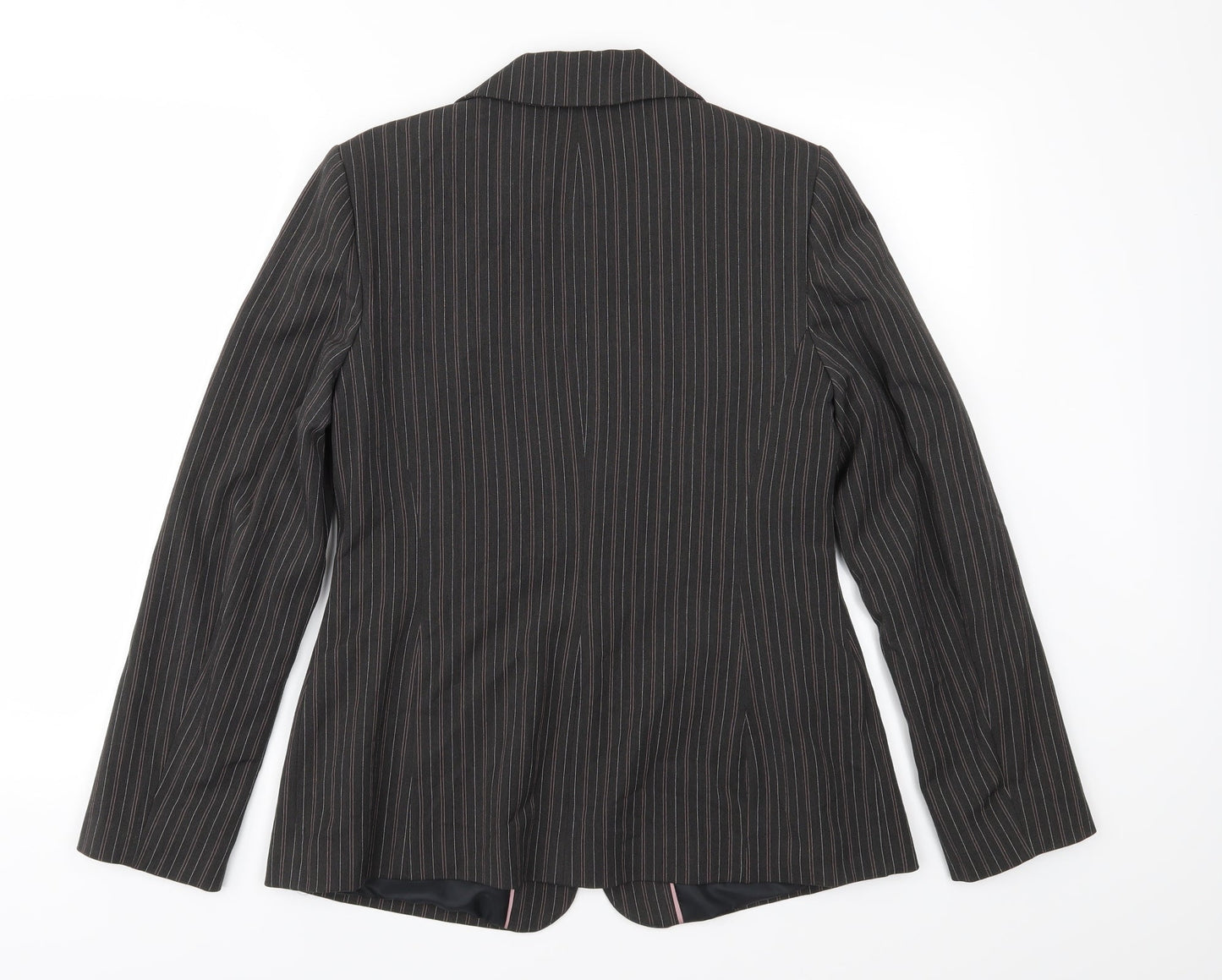Berkertex Womens Black Striped  Jacket Suit Jacket Size 14