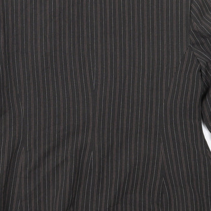 Berkertex Womens Black Striped  Jacket Suit Jacket Size 14