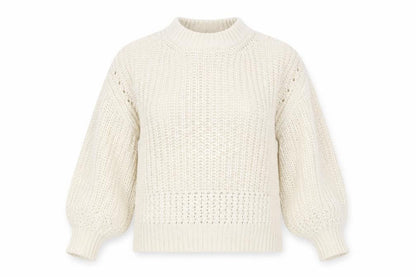 Front view of Topshop women’s ivory jumper, size XS