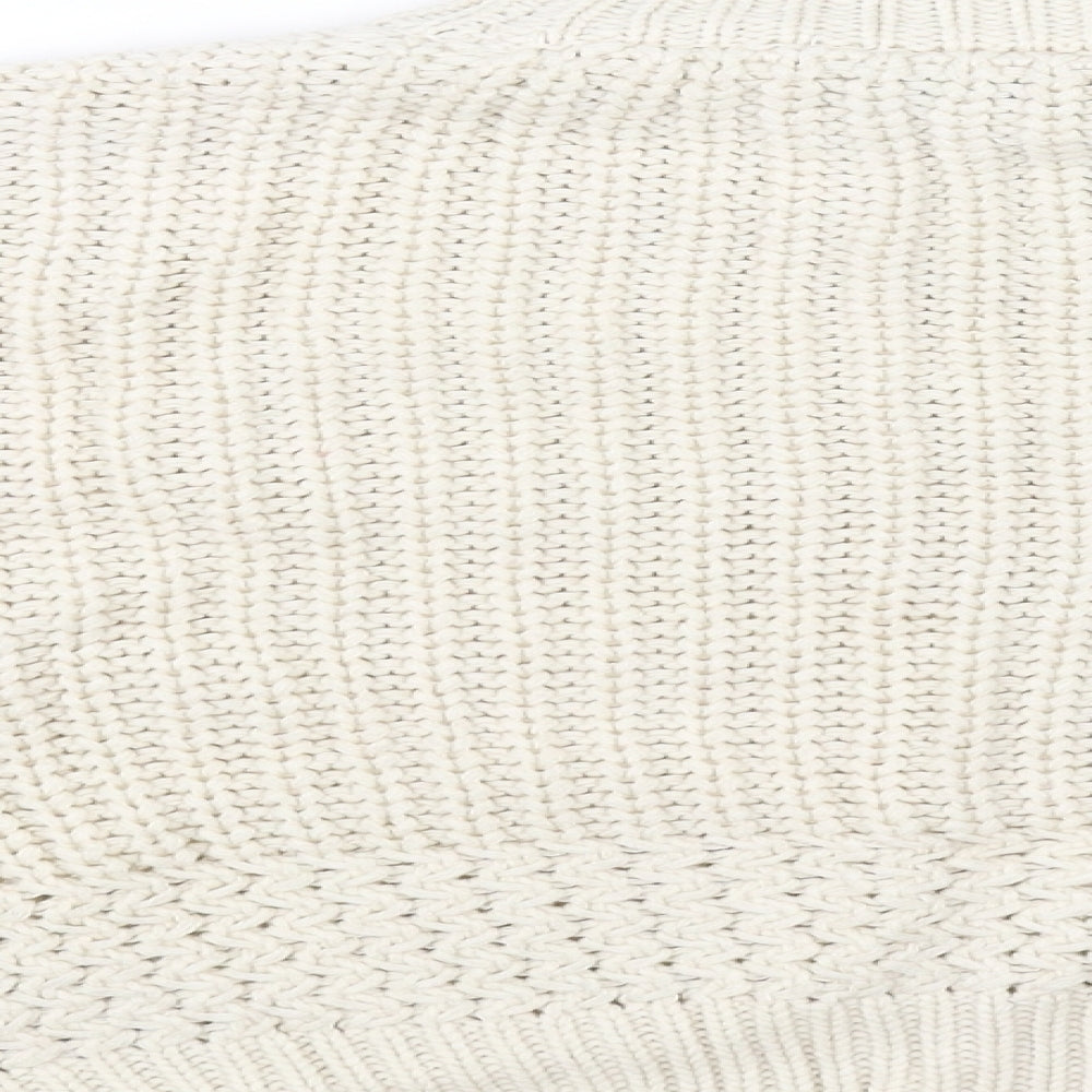 Brand and care label for Topshop women’s ivory jumper, size XS