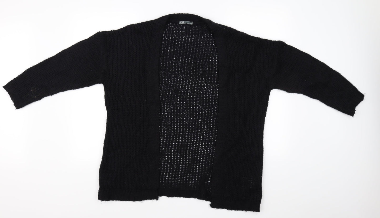 TQF Womens Black   Cardigan Jumper Size M