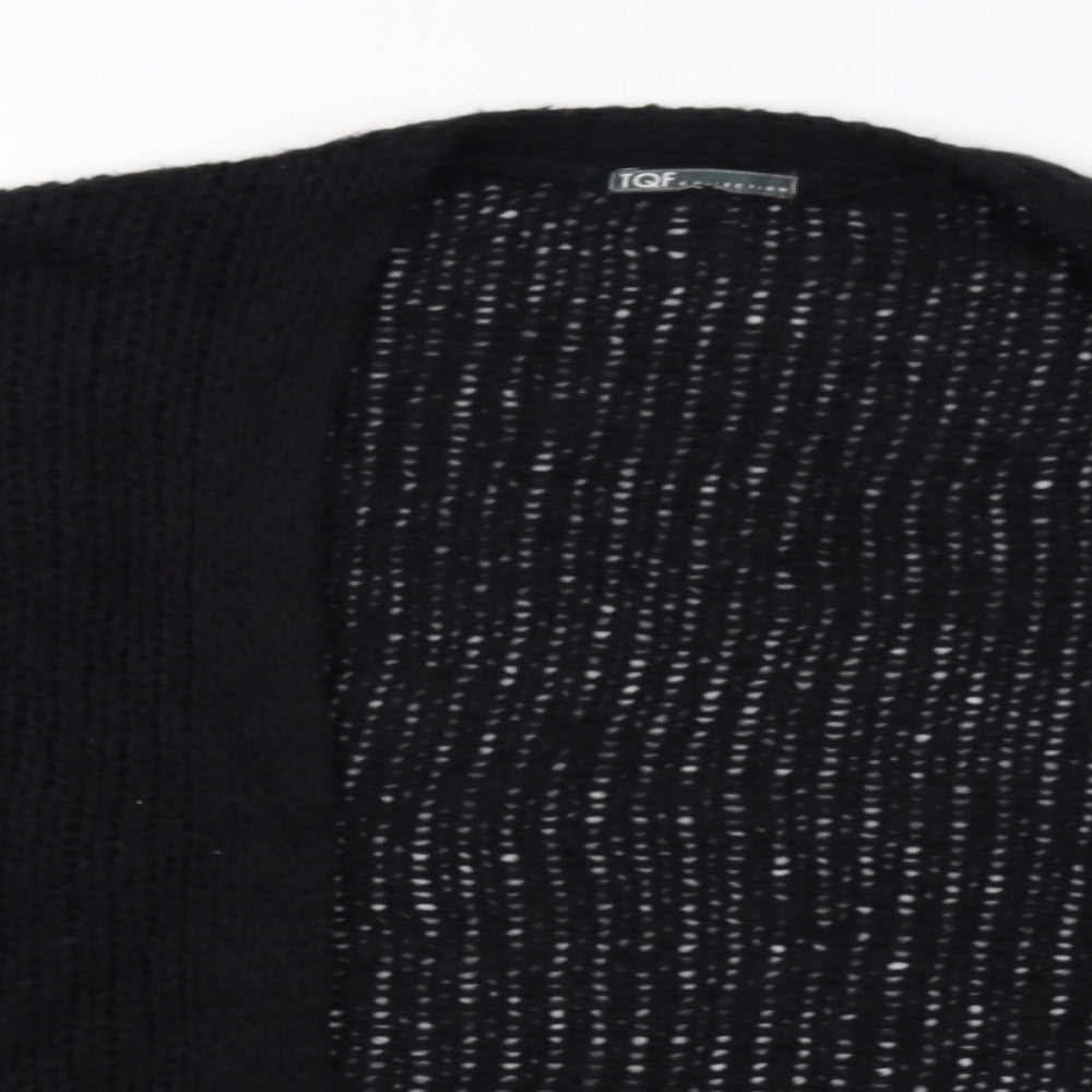 TQF Womens Black   Cardigan Jumper Size M