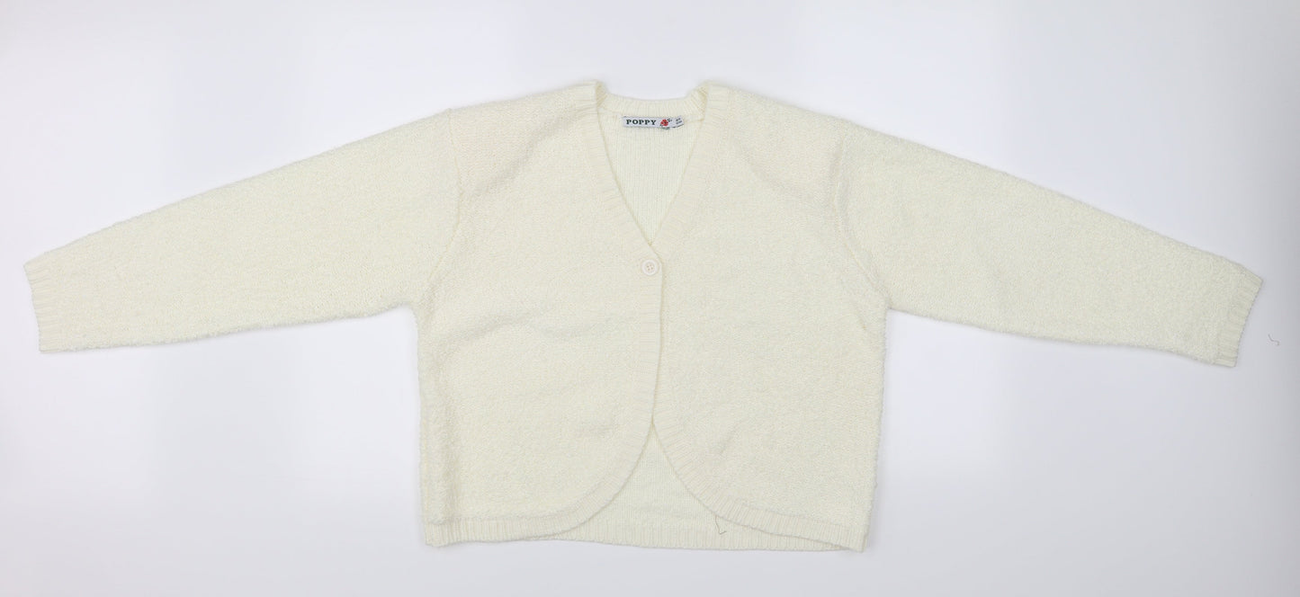 Poppy Womens Ivory   Cardigan Jumper Size 18