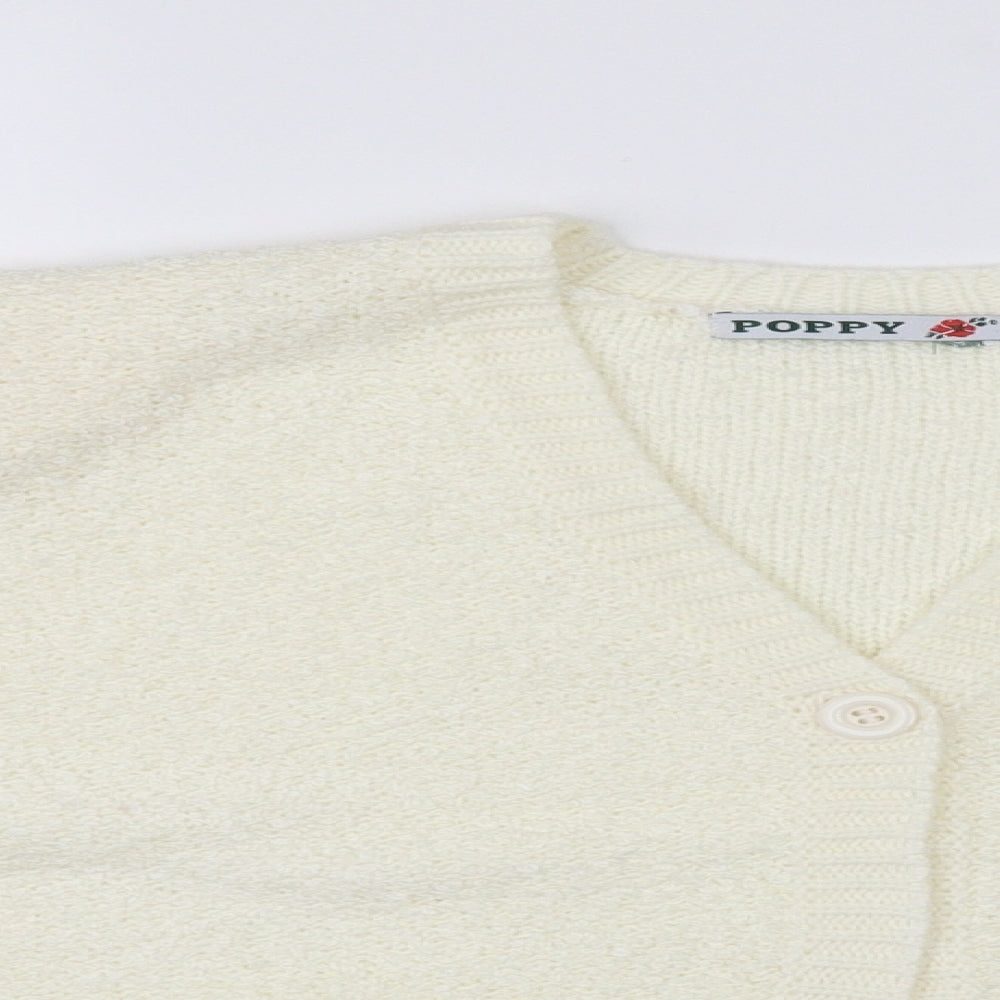 Poppy Womens Ivory   Cardigan Jumper Size 18