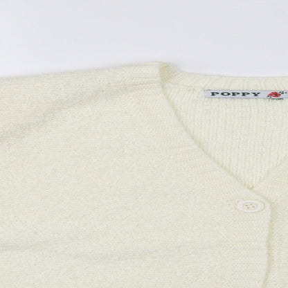 Poppy Womens Ivory   Cardigan Jumper Size 18