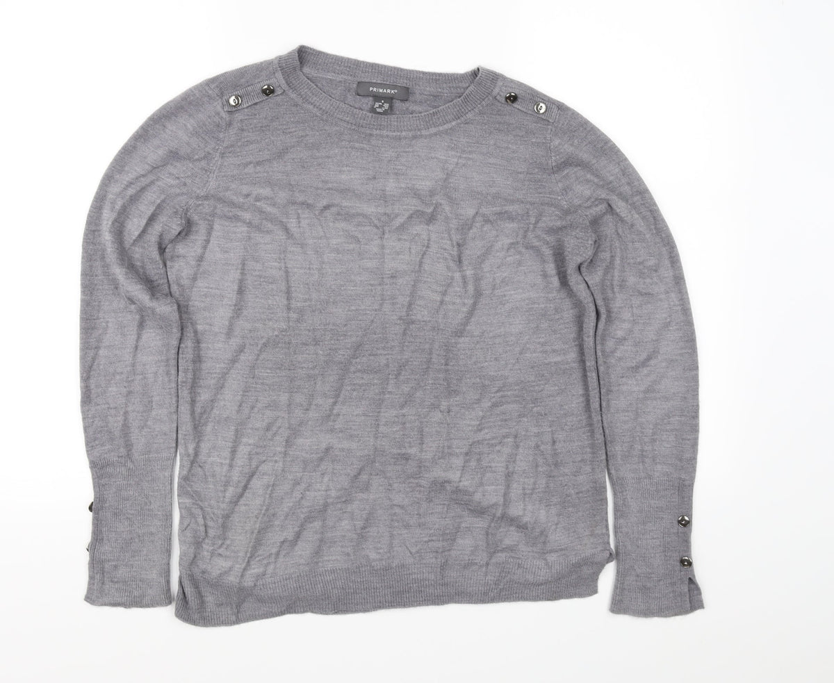 Additional front view of Primark women’s grey jumper, size S