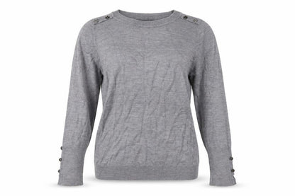 Front view of Primark women’s grey jumper, size S