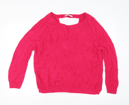 Front view of George women’s orange jumper, size UK 14
