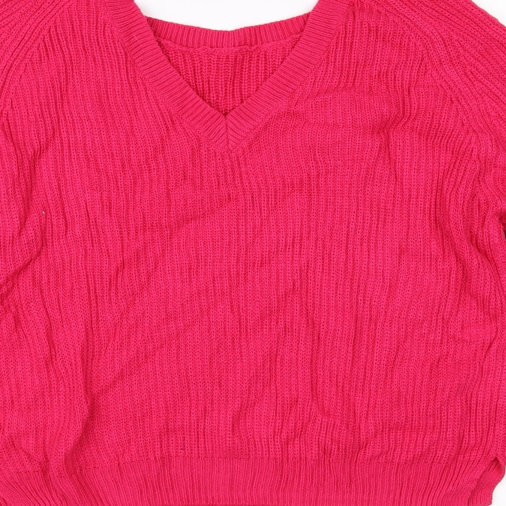 Brand and care label for George women’s orange jumper, size UK 14
