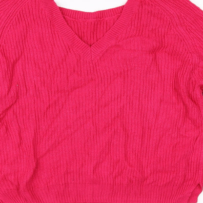 Brand and care label for George women’s orange jumper, size UK 14