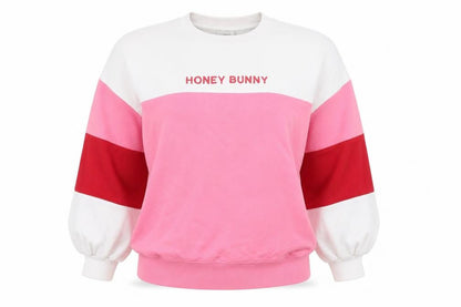 Front view of Misguided women’s pink jumper, size UK 10