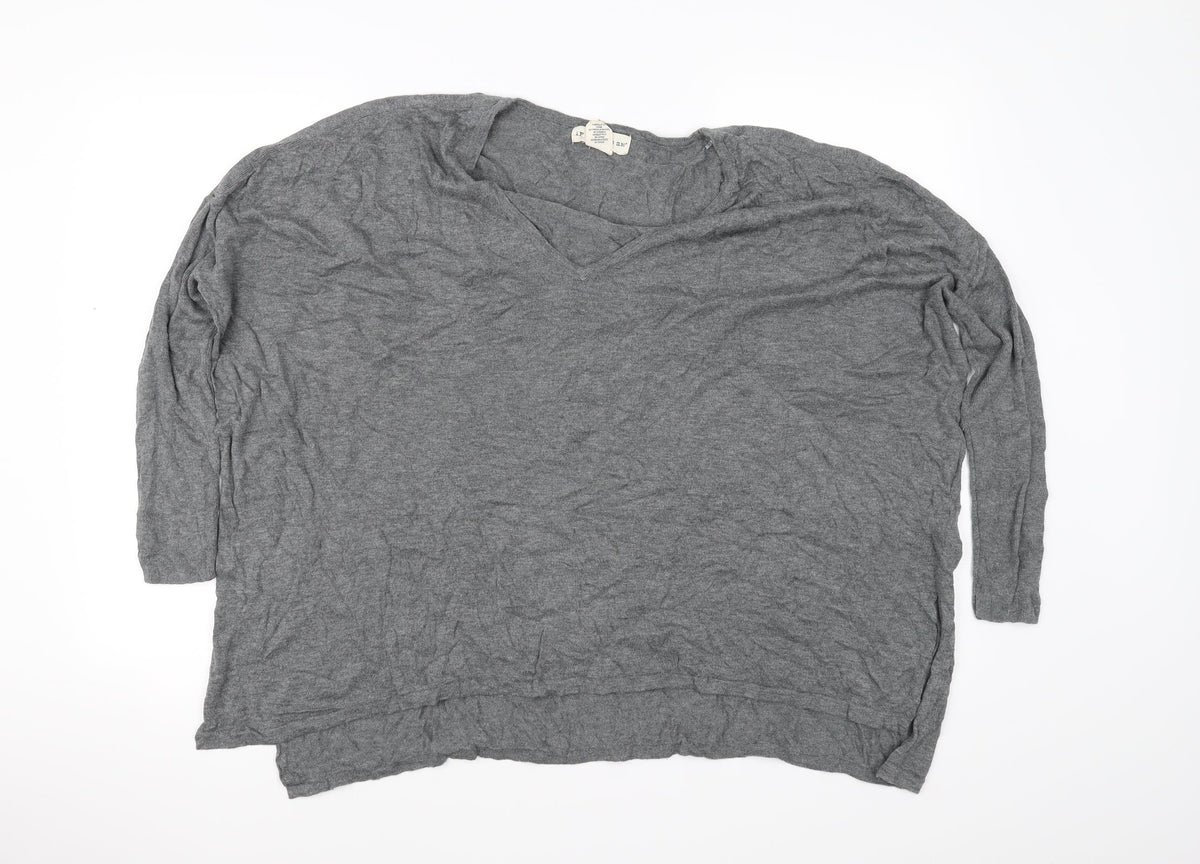 Additional front view of If It Were Me women’s grey basic t-shirt, size M