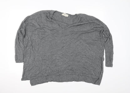 Additional front view of If It Were Me women’s grey basic t-shirt, size M